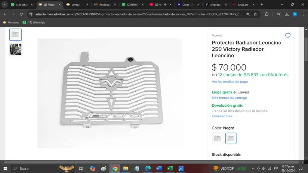 PROTECTOR RADIADOR LEONCINO 250