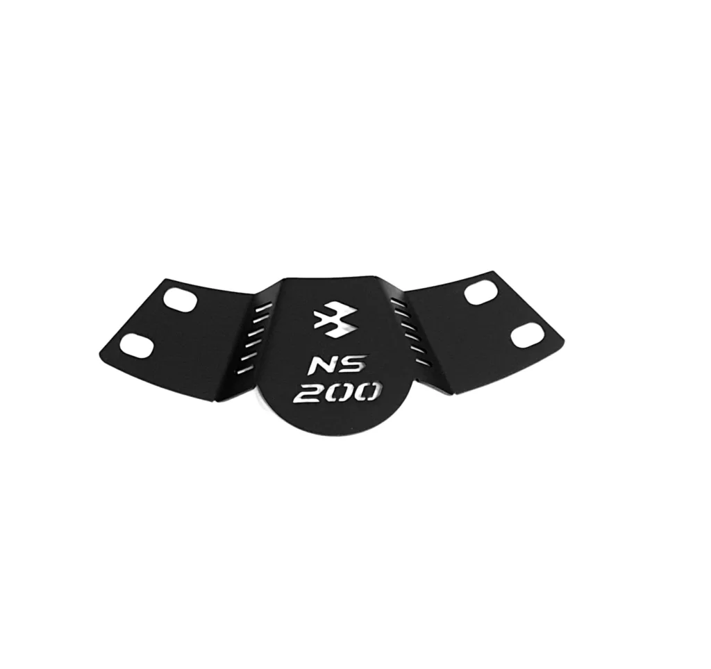 Protector de Tablero NS200 - Ala Negro Mate con Calado Bajaj