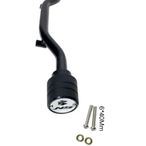 Slider NS200 - Tubular Negro con Tapa Cromada