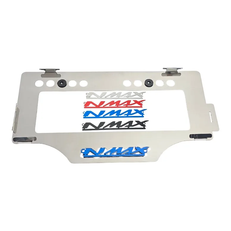 PORTA PLACA FLOTANTE CON TORNILLOS Y TUERCA 3D